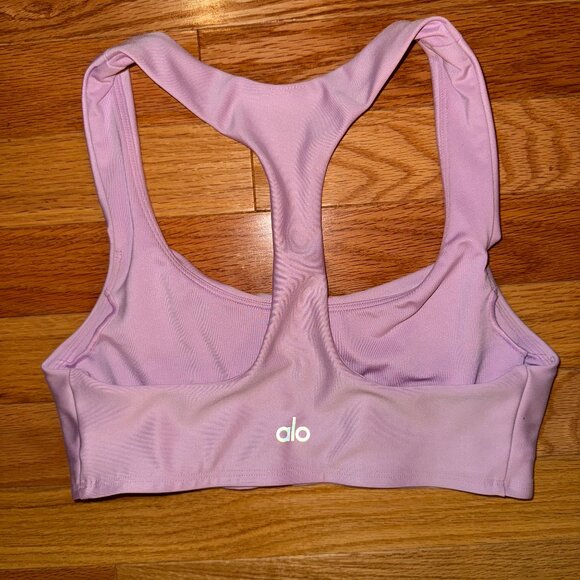 ALO Yoga Sports Bra Baby Pink - Picture 2 of 3